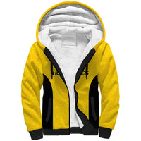 New Zealand Rugby Pacific Custom Sherpa Hoodie Hau Awhiowhio Maori Tribal Tattoo LT9 Unisex Gold - Polynesian Pride