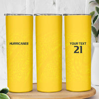 New Zealand Rugby Pacific Custom Skinny Tumbler Hau Awhiowhio Maori Tribal Tattoo LT9 - Polynesian Pride