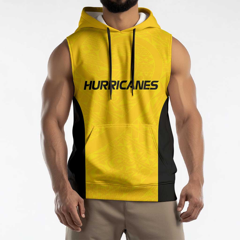 New Zealand Rugby Pacific Custom Sleeveless Hoodie Hau Awhiowhio Maori Tribal Tattoo - Polynesian Pride