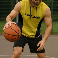 New Zealand Rugby Pacific Custom Sleeveless Hoodie Hau Awhiowhio Maori Tribal Tattoo - Polynesian Pride