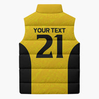 New Zealand Rugby Pacific Custom Sleeveless Puffer Jacket Hau Awhiowhio Maori Tribal Tattoo - Polynesian Pride