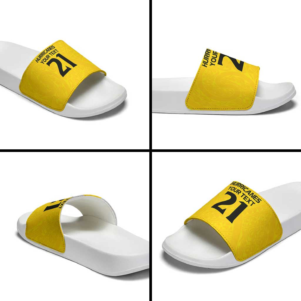 New Zealand Rugby Pacific Custom Slide Sandals Hau Awhiowhio Maori Tribal Tattoo - Polynesian Pride