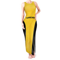 New Zealand Rugby Pacific Custom Tank Maxi Dress Hau Awhiowhio Maori Tribal Tattoo LT9 Women Gold - Polynesian Pride