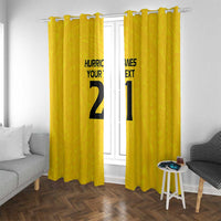 New Zealand Rugby Pacific Custom Window Curtain Hau Awhiowhio Maori Tribal Tattoo