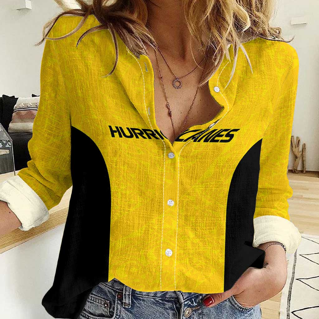 New Zealand Rugby Pacific Custom Women Casual Shirt Hau Awhiowhio Maori Tribal Tattoo LT9 Female Gold - Polynesian Pride