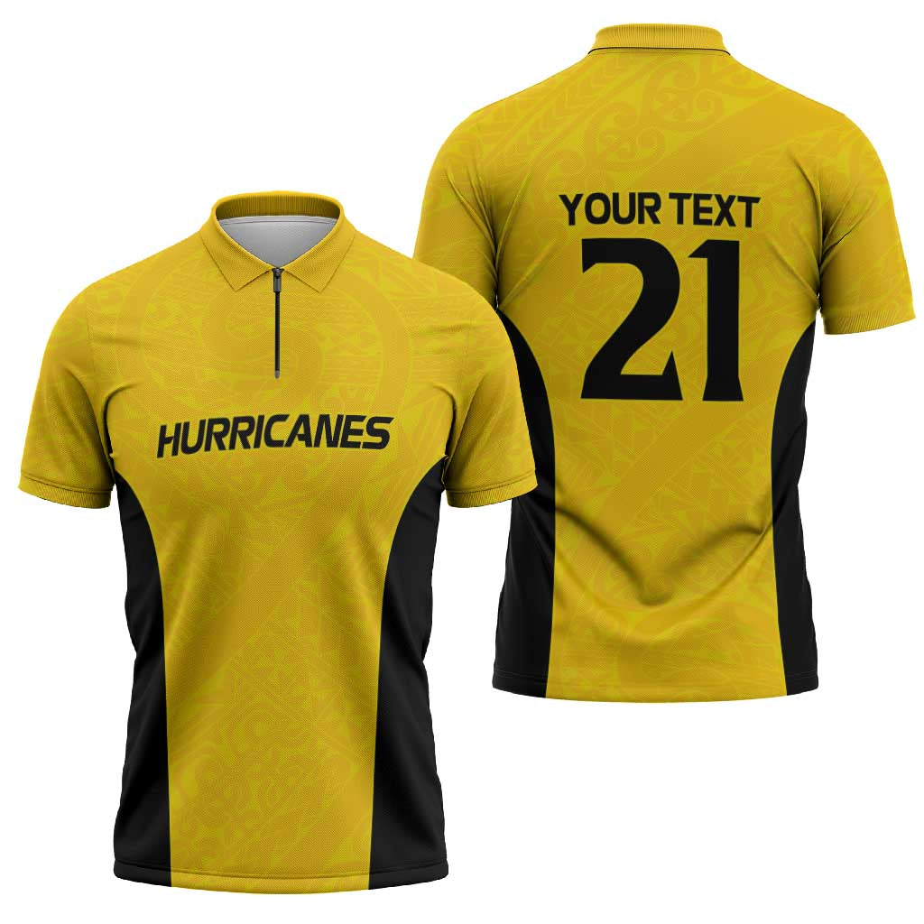New Zealand Rugby Pacific Custom Zipper Polo Shirt Hau Awhiowhio Maori Tribal Tattoo LT9 - Polynesian Pride