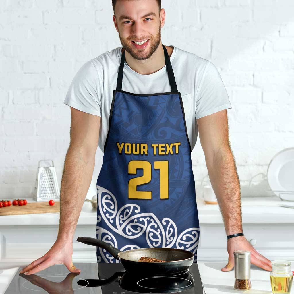 New Zealand Rugby Pacific Custom Apron Kahupeka Maori Kowhaiwhai Pattern - Polynesian Pride