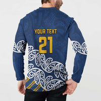New Zealand Rugby Pacific Custom Button Sweatshirt Kahupeka Maori Kowhaiwhai Pattern LT9 - Polynesian Pride