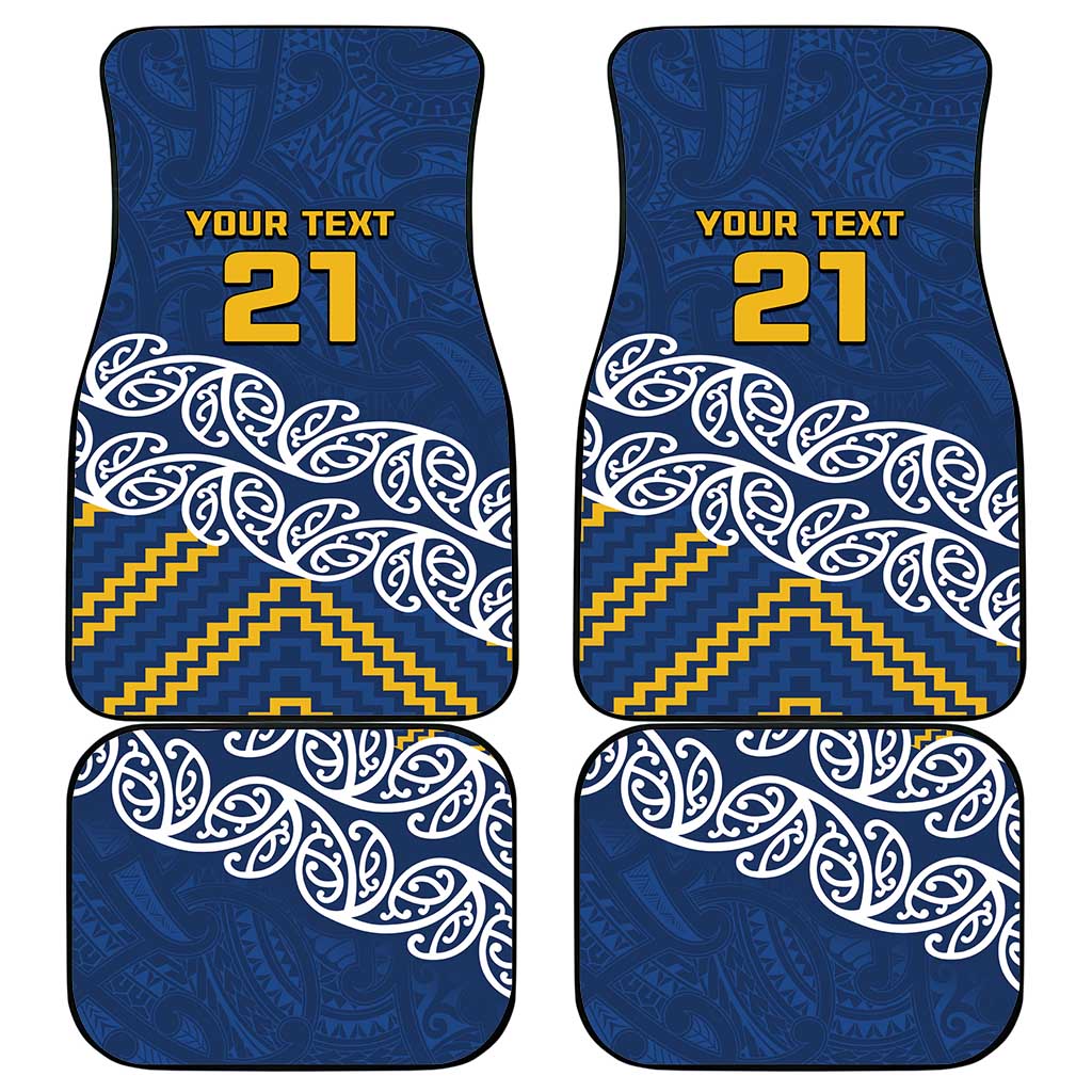 New Zealand Rugby Pacific Custom Car Mats Kahupeka Maori Kowhaiwhai Pattern LT9 - Polynesian Pride