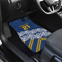 New Zealand Rugby Pacific Custom Car Mats Kahupeka Maori Kowhaiwhai Pattern LT9 - Polynesian Pride