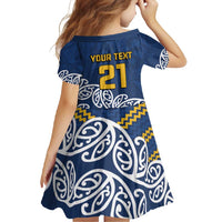 New Zealand Rugby Pacific Custom Family Matching Long Sleeve Bodycon Dress and Hawaiian Shirt Kahupeka Maori Kowhaiwhai Pattern LT9 - Polynesian Pride