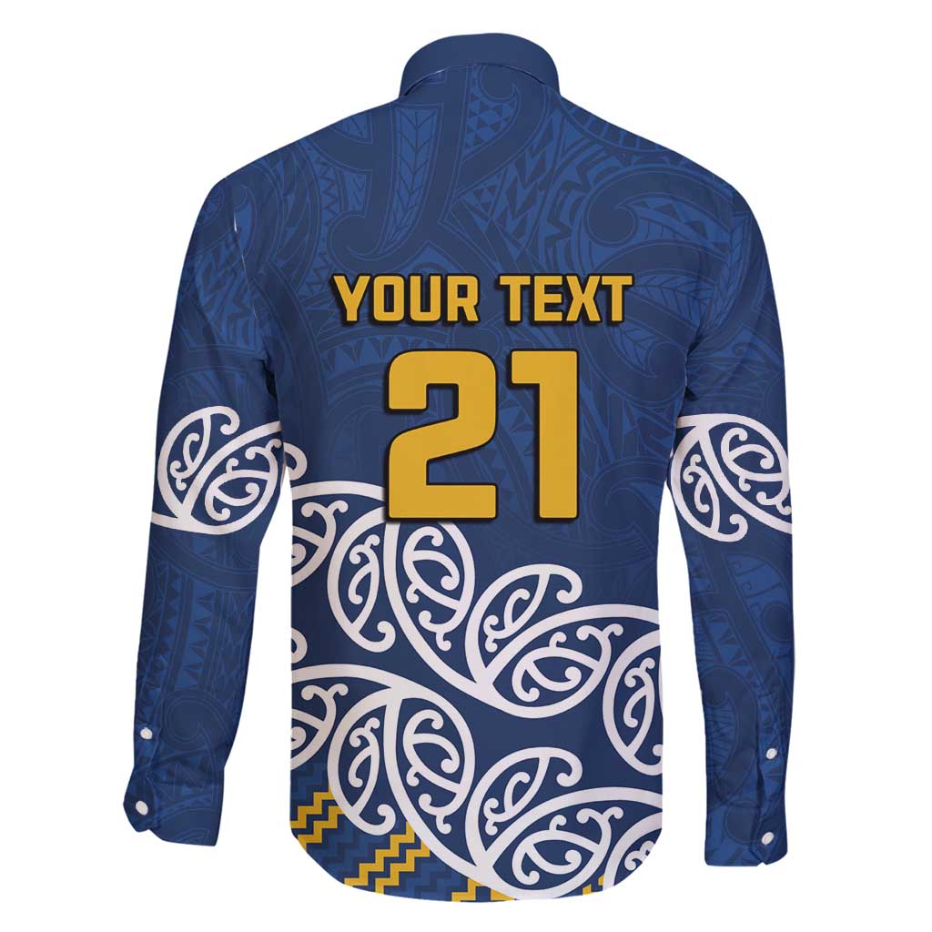 New Zealand Rugby Pacific Custom Family Matching Long Sleeve Bodycon Dress and Hawaiian Shirt Kahupeka Maori Kowhaiwhai Pattern LT9 - Polynesian Pride