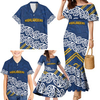 New Zealand Rugby Pacific Custom Family Matching Mermaid Dress and Hawaiian Shirt Kahupeka Maori Kowhaiwhai Pattern LT9 - Polynesian Pride