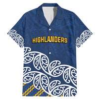 New Zealand Rugby Pacific Custom Family Matching Mermaid Dress and Hawaiian Shirt Kahupeka Maori Kowhaiwhai Pattern LT9 Dad's Shirt - Short Sleeve Blue - Polynesian Pride
