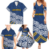 New Zealand Rugby Pacific Custom Family Matching Summer Maxi Dress and Hawaiian Shirt Kahupeka Maori Kowhaiwhai Pattern LT9 - Polynesian Pride