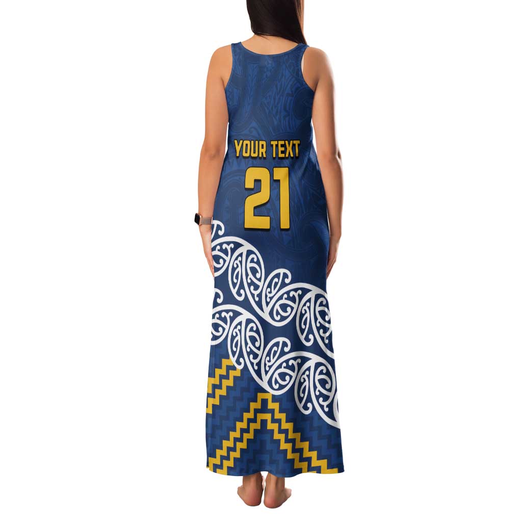 New Zealand Rugby Pacific Custom Family Matching Tank Maxi Dress and Hawaiian Shirt Kahupeka Maori Kowhaiwhai Pattern LT9 - Polynesian Pride