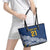 New Zealand Rugby Pacific Custom Leather Tote Bag Kahupeka Maori Kowhaiwhai Pattern