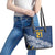 New Zealand Rugby Pacific Custom Leather Tote Bag Kahupeka Maori Kowhaiwhai Pattern