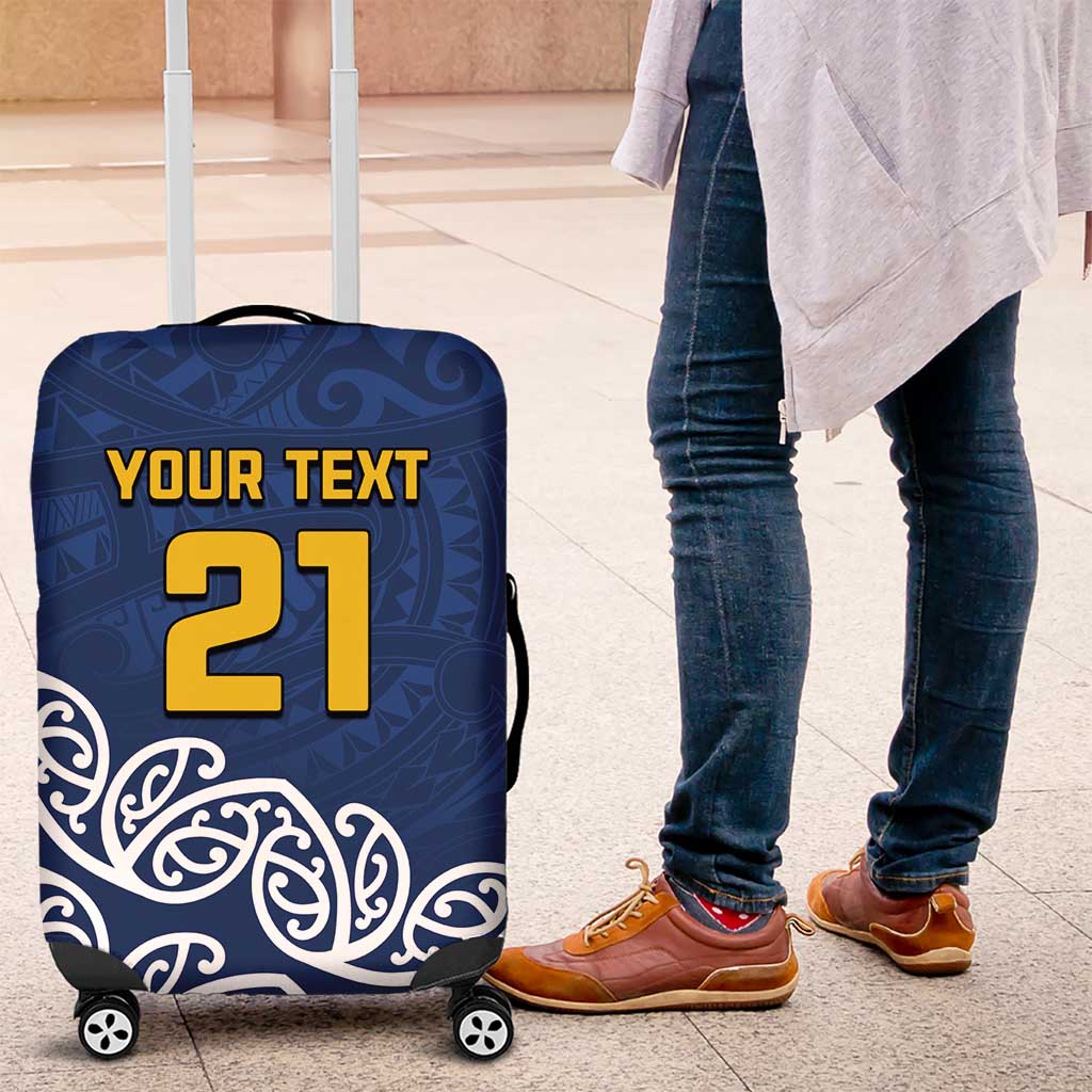 New Zealand Rugby Pacific Custom Luggage Cover Kahupeka Maori Kowhaiwhai Pattern