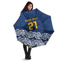 New Zealand Rugby Pacific Custom Umbrella Kahupeka Maori Kowhaiwhai Pattern LT9 - Polynesian Pride