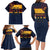 New Zealand Rugby Pacific Custom Family Matching Long Sleeve Bodycon Dress and Hawaiian Shirt Kahupeka Retro 2025 Taniko Motif