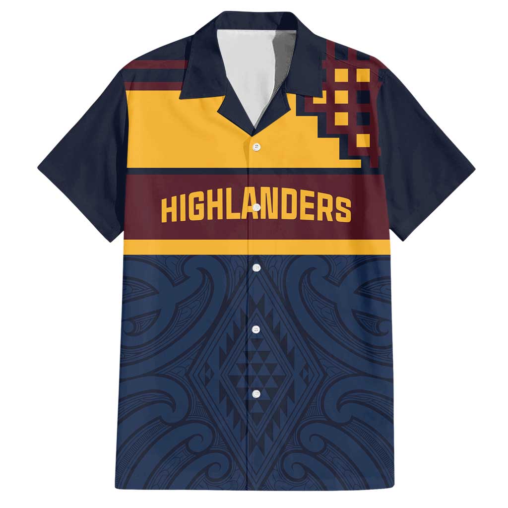 New Zealand Rugby Pacific Custom Family Matching Short Sleeve Bodycon Dress and Hawaiian Shirt Kahupeka Retro 2025 Taniko Motif LT9 Dad's Shirt - Short Sleeve Blue - Polynesian Pride