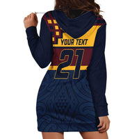 New Zealand Rugby Pacific Custom Hoodie Dress Kahupeka Retro 2025 Taniko Motif