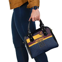 New Zealand Rugby Pacific Custom Shoulder Handbag Kahupeka Retro 2025 Taniko Motif