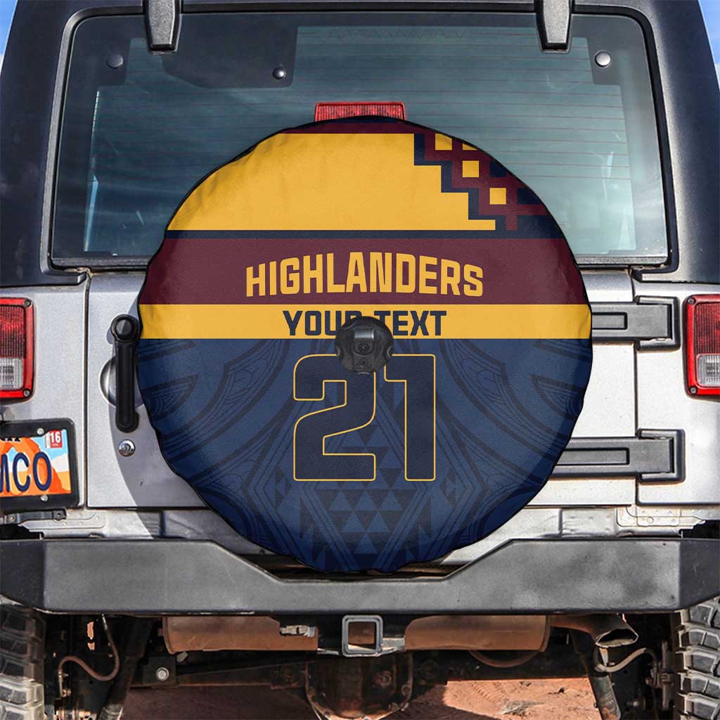 New Zealand Rugby Pacific Custom Spare Tire Cover Kahupeka Retro 2025 Taniko Motif