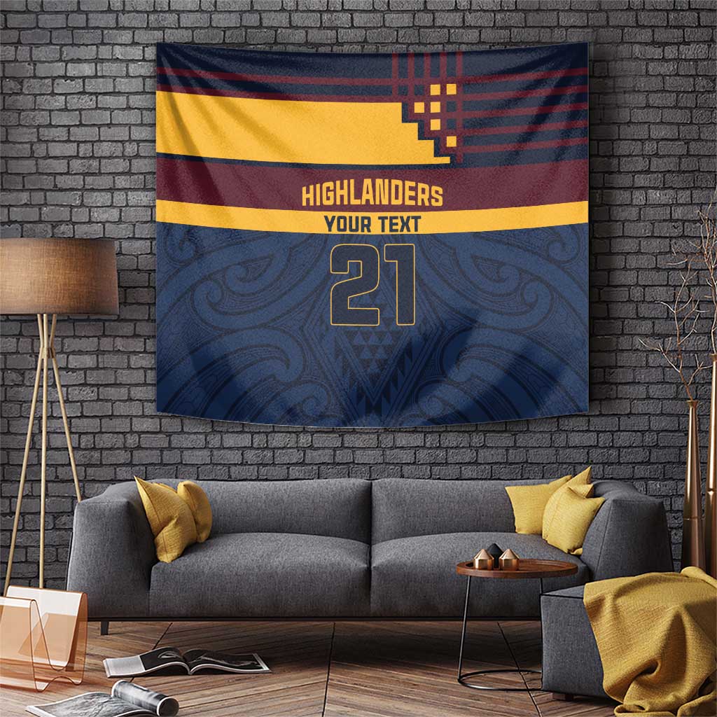 New Zealand Rugby Pacific Custom Tapestry Kahupeka Retro 2025 Taniko Motif LT9 Blue - Polynesian Pride