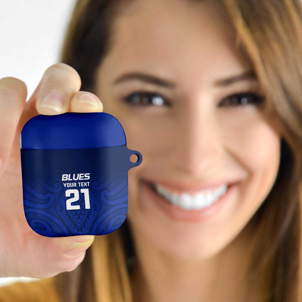 New Zealand Rugby Pacific Custom AirPods Case Kahurangi Auckland All Blue - Polynesian Pride
