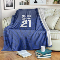 New Zealand Rugby Pacific Custom Blanket Kahurangi Auckland All Blue