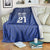 New Zealand Rugby Pacific Custom Blanket Kahurangi Auckland All Blue