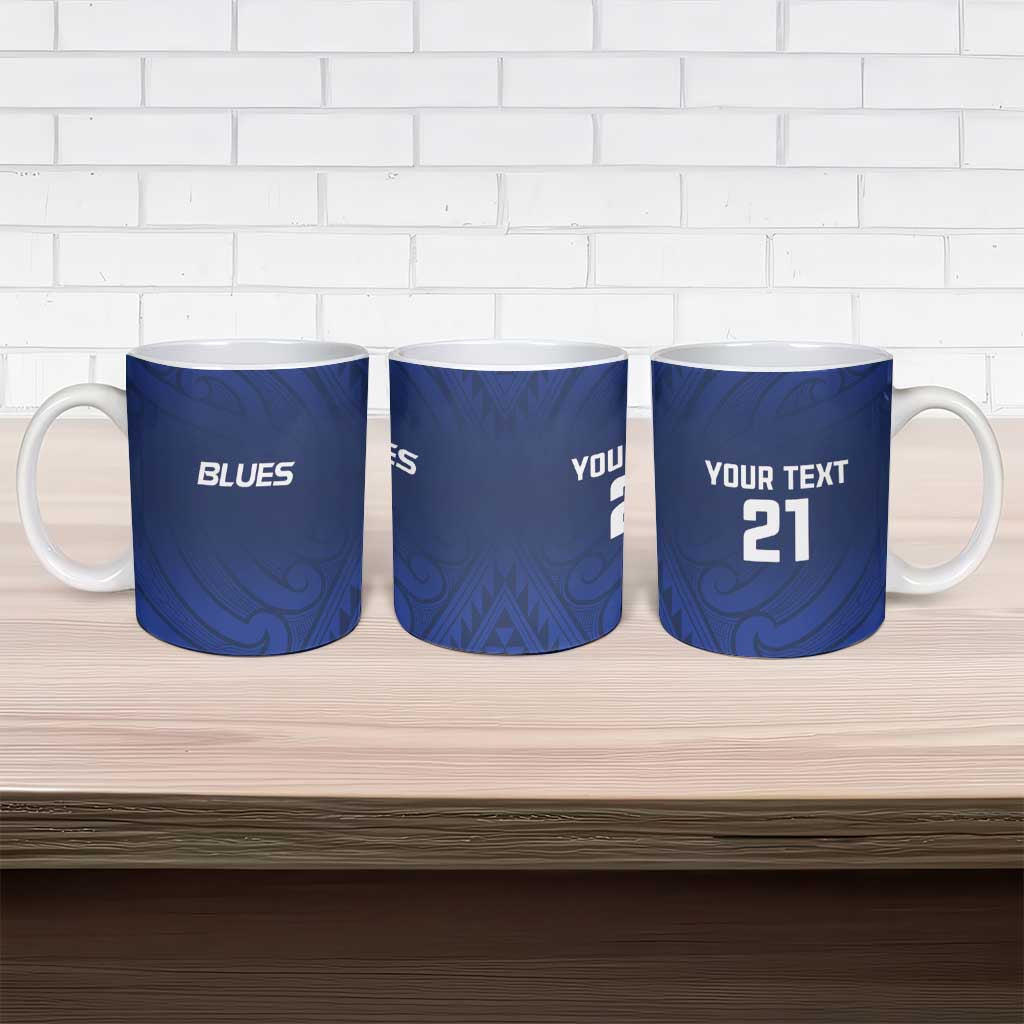 New Zealand Rugby Pacific Custom Ceramic Mug Kahurangi Auckland All Blue - Polynesian Pride