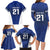 New Zealand Rugby Pacific Custom Family Matching Long Sleeve Bodycon Dress and Hawaiian Shirt Kahurangi Auckland All Blue