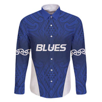 New Zealand Rugby Pacific Custom Family Matching Off The Shoulder Long Sleeve Dress and Hawaiian Shirt Kahurangi Auckland All Blue