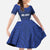 New Zealand Rugby Pacific Custom Family Matching Short Sleeve Bodycon Dress and Hawaiian Shirt Kahurangi Auckland All Blue