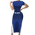 New Zealand Rugby Pacific Custom Family Matching Short Sleeve Bodycon Dress and Hawaiian Shirt Kahurangi Auckland All Blue