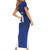 New Zealand Rugby Pacific Custom Family Matching Short Sleeve Bodycon Dress and Hawaiian Shirt Kahurangi Auckland All Blue