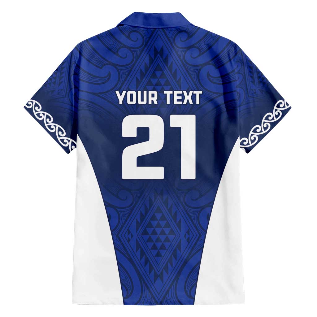 New Zealand Rugby Pacific Custom Family Matching Tank Maxi Dress and Hawaiian Shirt Kahurangi Auckland All Blue LT9 - Polynesian Pride
