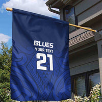 New Zealand Rugby Pacific Custom Garden Flag Kahurangi Auckland All Blue