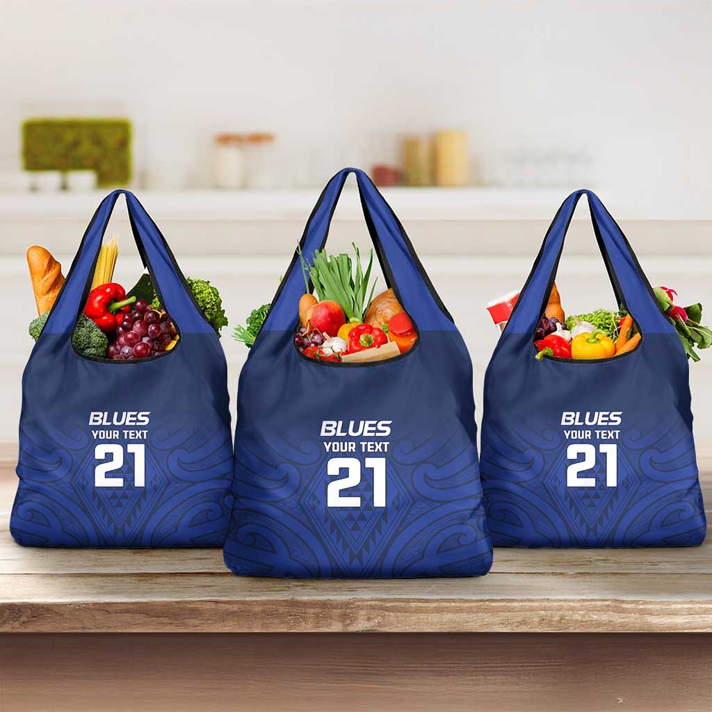 New Zealand Rugby Pacific Custom Grocery Bag Kahurangi Auckland All Blue