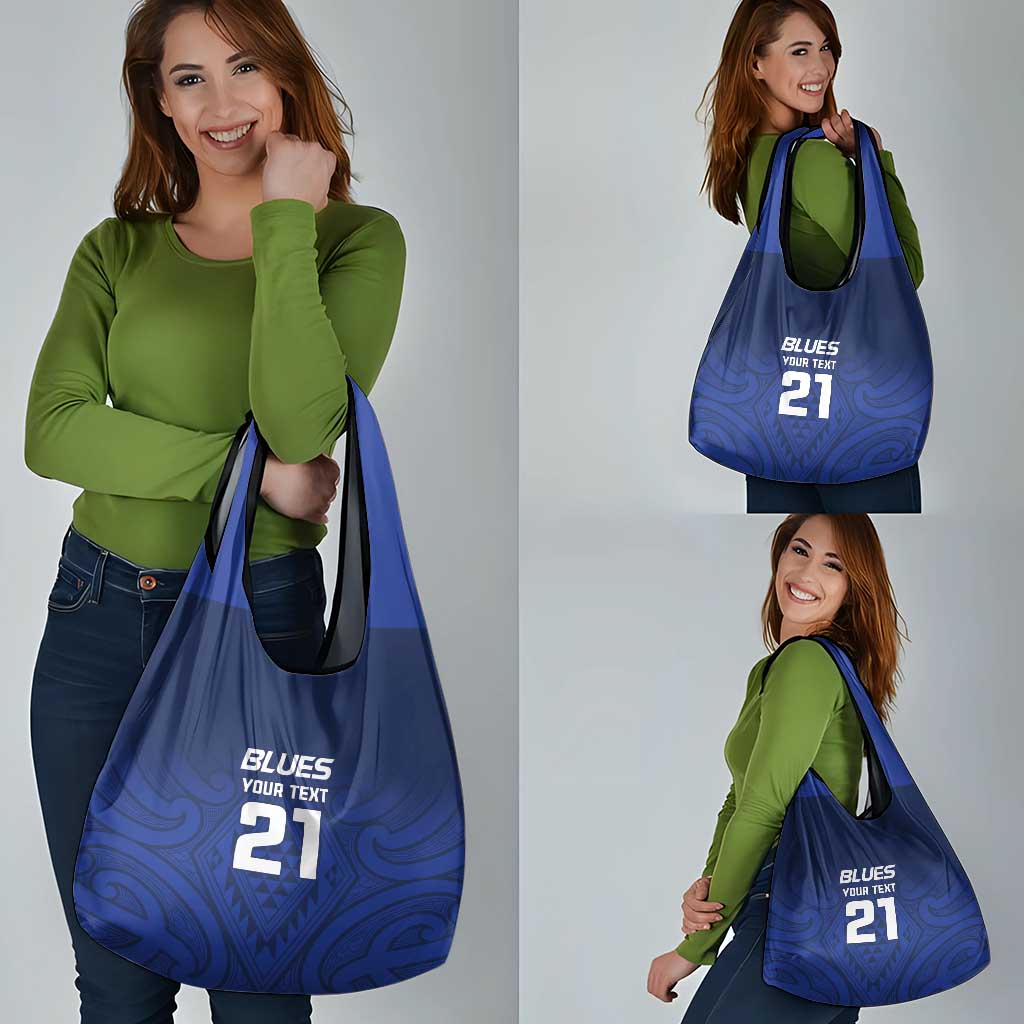 New Zealand Rugby Pacific Custom Grocery Bag Kahurangi Auckland All Blue