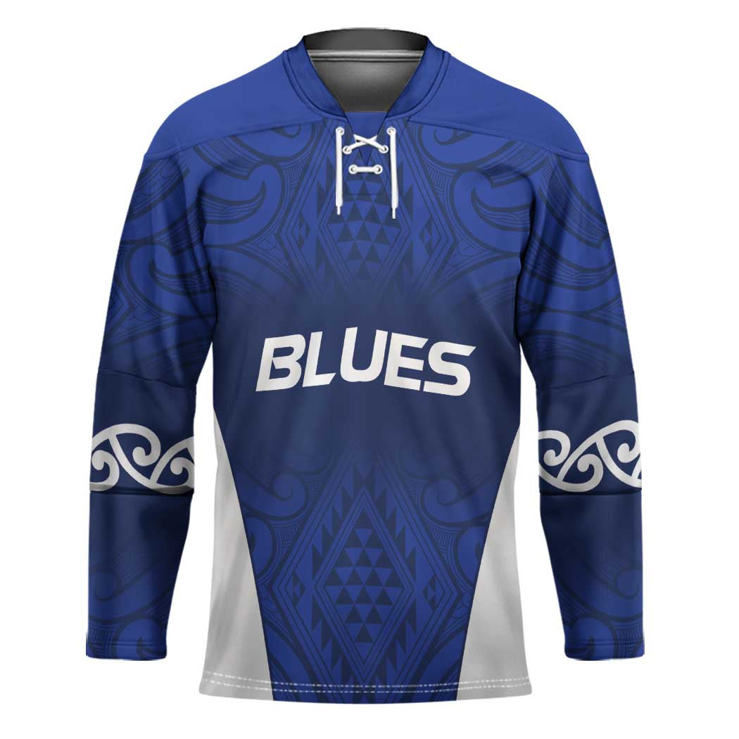 New Zealand Rugby Pacific Custom Hockey Jersey Kahurangi Auckland All Blue - Polynesian Pride