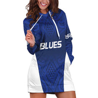 New Zealand Rugby Pacific Custom Hoodie Dress Kahurangi Auckland All Blue