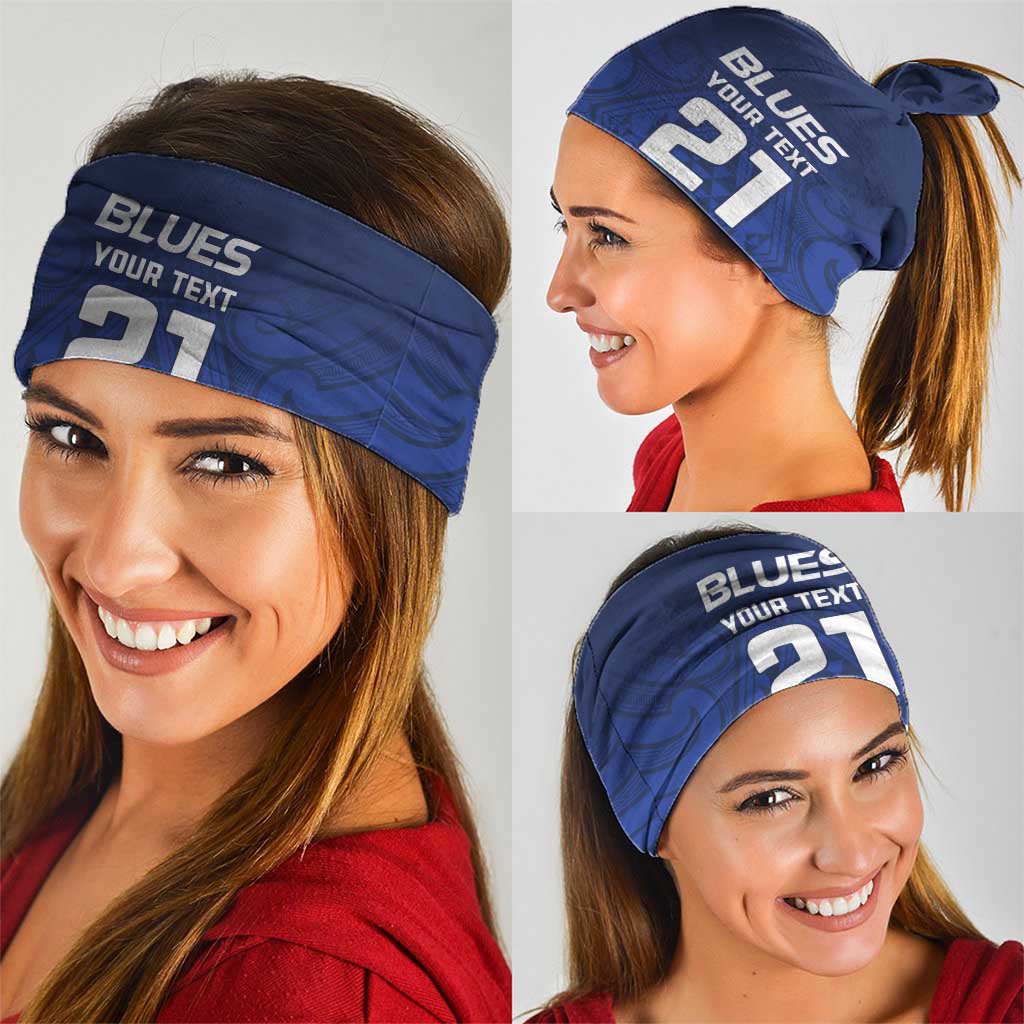 New Zealand Rugby Pacific Custom Neck Gaiter Kahurangi Auckland All Blue - Polynesian Pride