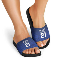 New Zealand Rugby Pacific Custom Slide Sandals Kahurangi Auckland All Blue - Polynesian Pride