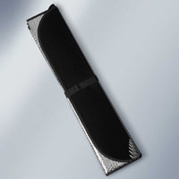 New Zealand Rugby Custom Auto Sun Shade Glory Be To Black Silver-fern - Polynesian Pride