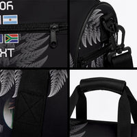 New Zealand Maori Rugby Custom Duffle Bag Glory Be To Black Silver-fern LT9 - Polynesian Pride