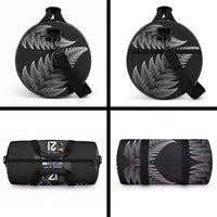 New Zealand Maori Rugby Custom Duffle Bag Glory Be To Black Silver-fern LT9 - Polynesian Pride